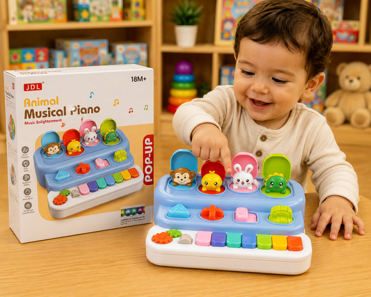Animal Musical Piano Pop-Up Toy