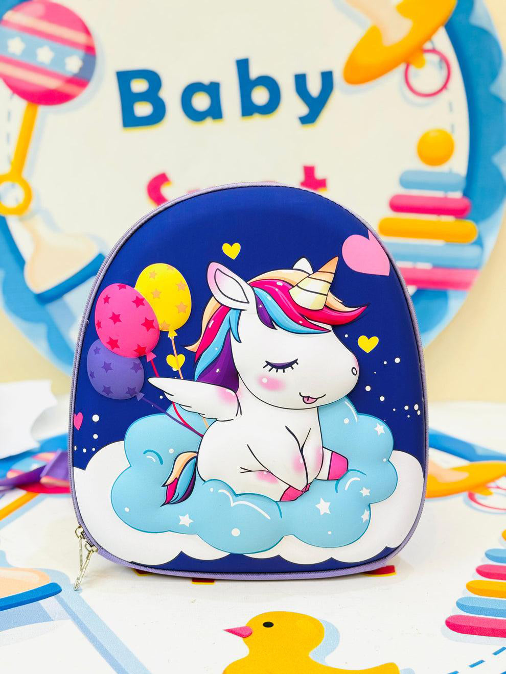 3d unicorn bags - 12 inches- picnic bag/ pre nursery