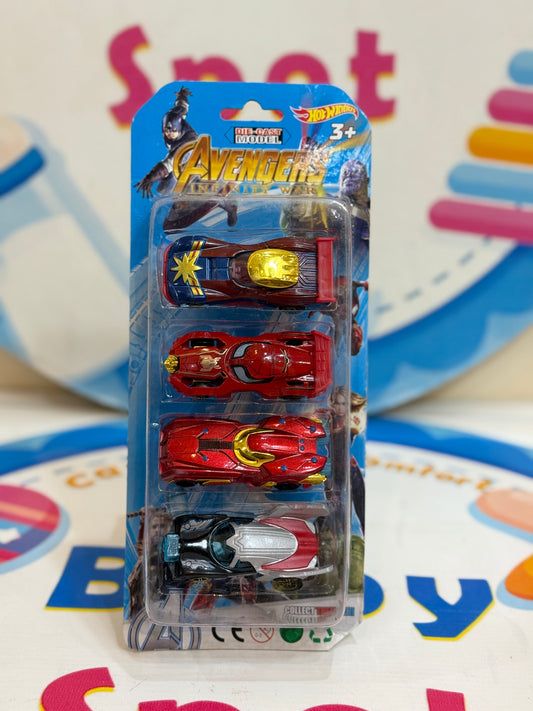 DIY Metal Car Avengers Set – Build, Play & Race! 🚗🔧