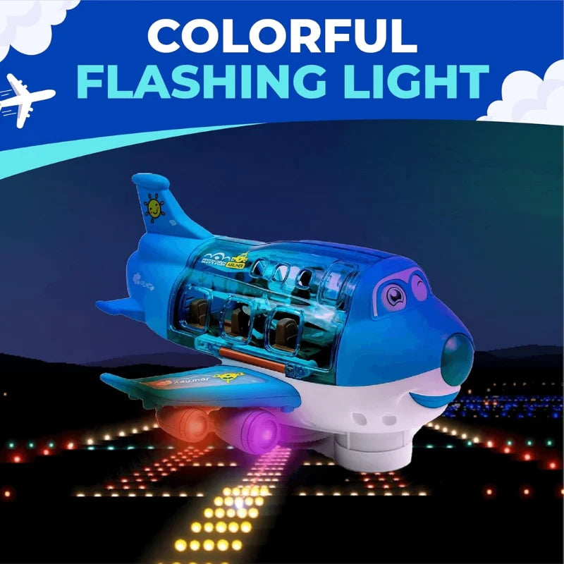 Aeroplane Toy With Flashing Lights And Sound For Kids