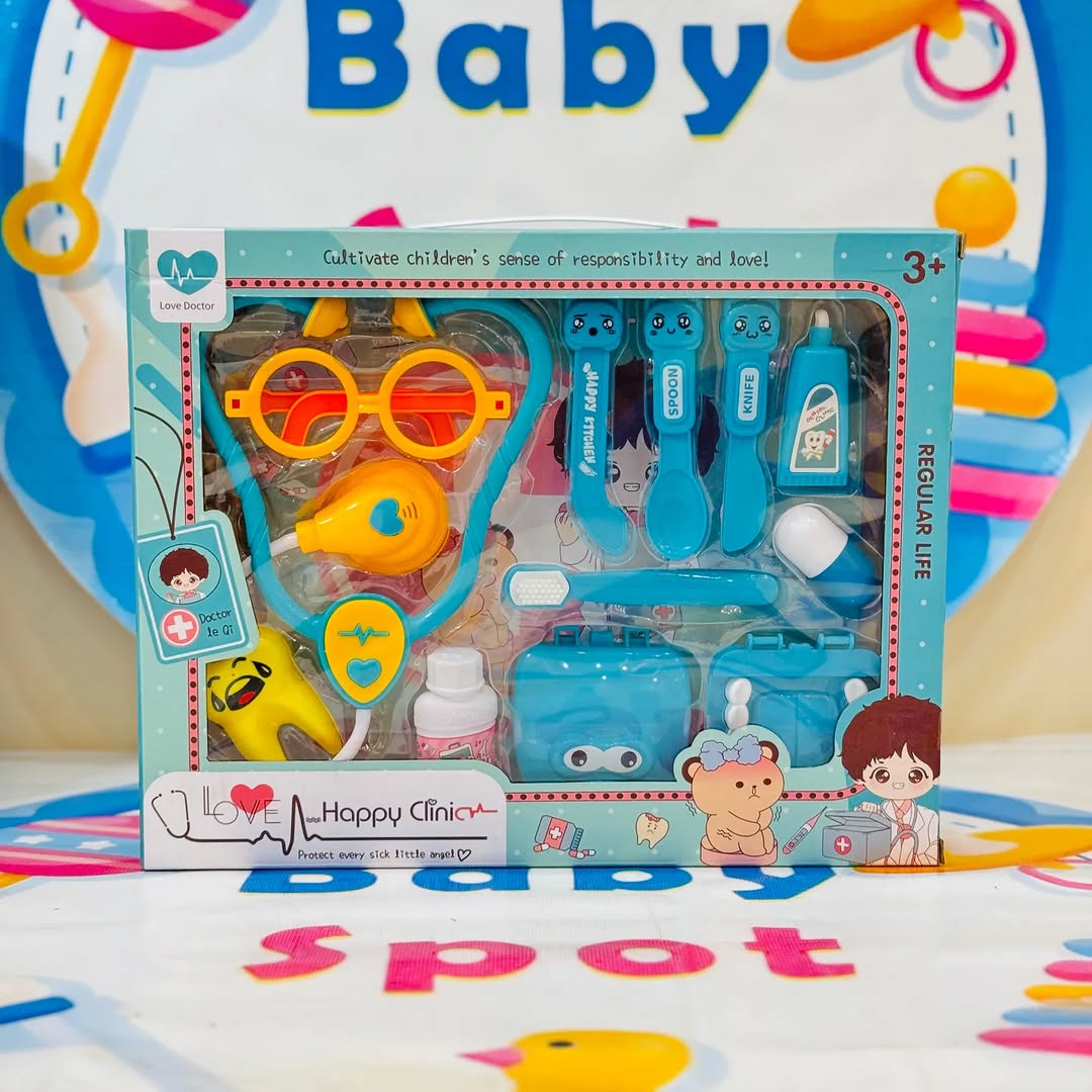 Inspire little doctors with the Deluxe Doctor Set Toy! Designed for imaginative role play, this set includes realistic medical tools like a stethoscope, thermometer, syringe, and moreโhelping kids learn, explore, and develop empathy while having fun.