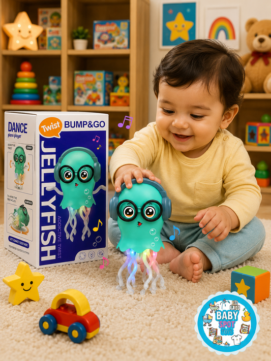 Jellyfish Twist Bump & Go Musical Toy