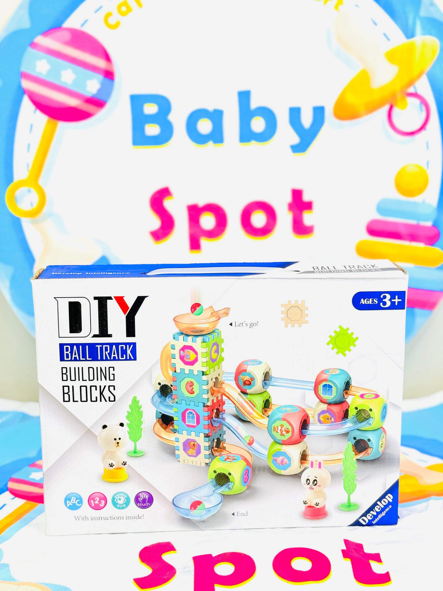 DIY BALL TRACK BUILDING BLOCKS