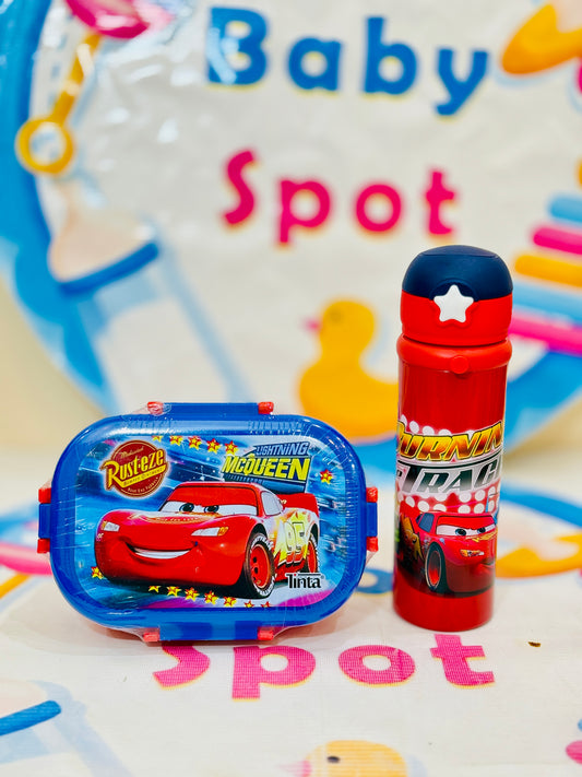 Mc Queen Premium Themed Lunchbox & Bottle Combo