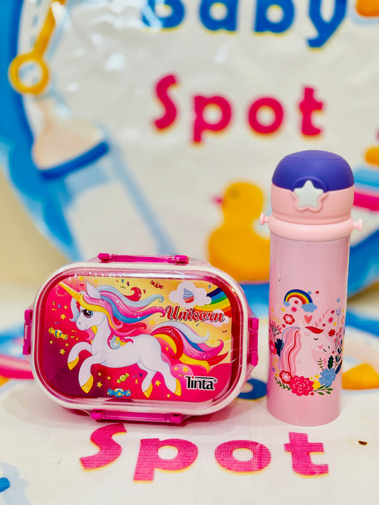 Unicorn Premium Themed Lunchbox & Bottle Combo