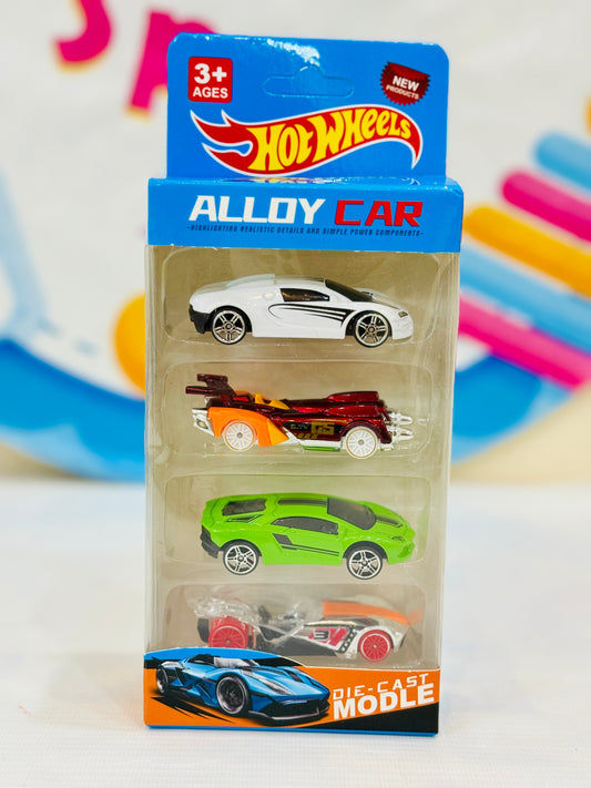 Hot Wheels 4-Car Pack – Ultimate Speed & Action! 🚗🔥