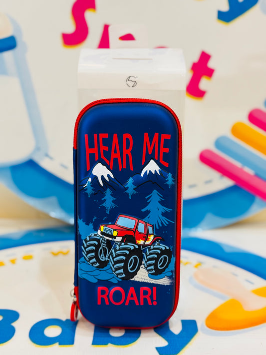 Car 3D Embossed Pencil Case – Perfect for Little Racers! 🚗✨