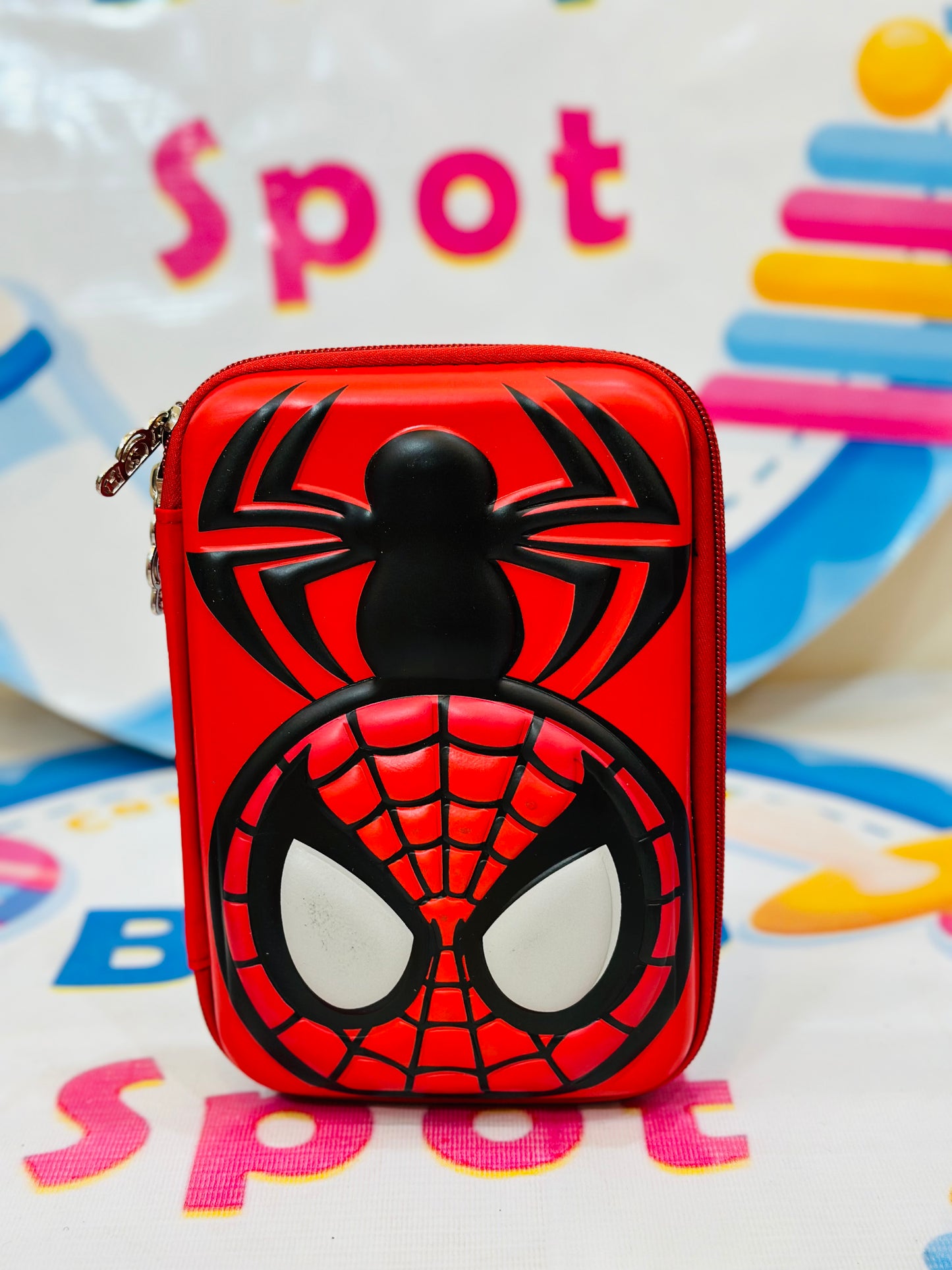 Spider man Pencil Case 3D Embossed On Fiber