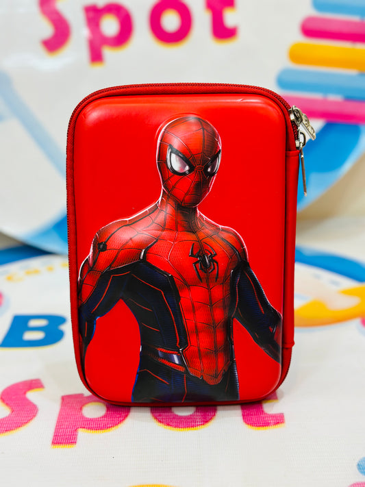 Spider man Pencil Case 3D Embossed On Fiber
