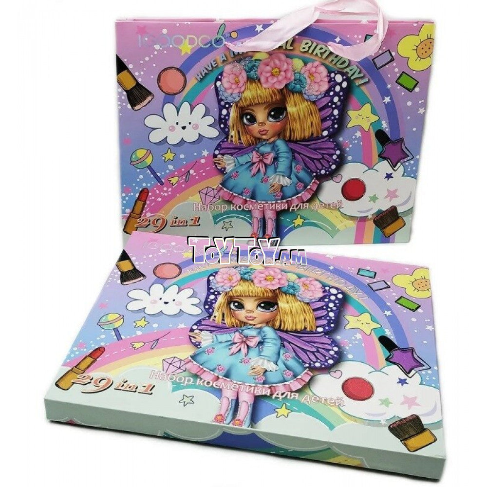 Let your little one explore creativity with this 2-in-1 Makeup & Jewelry Kit, designed for endless fun and imaginative play.