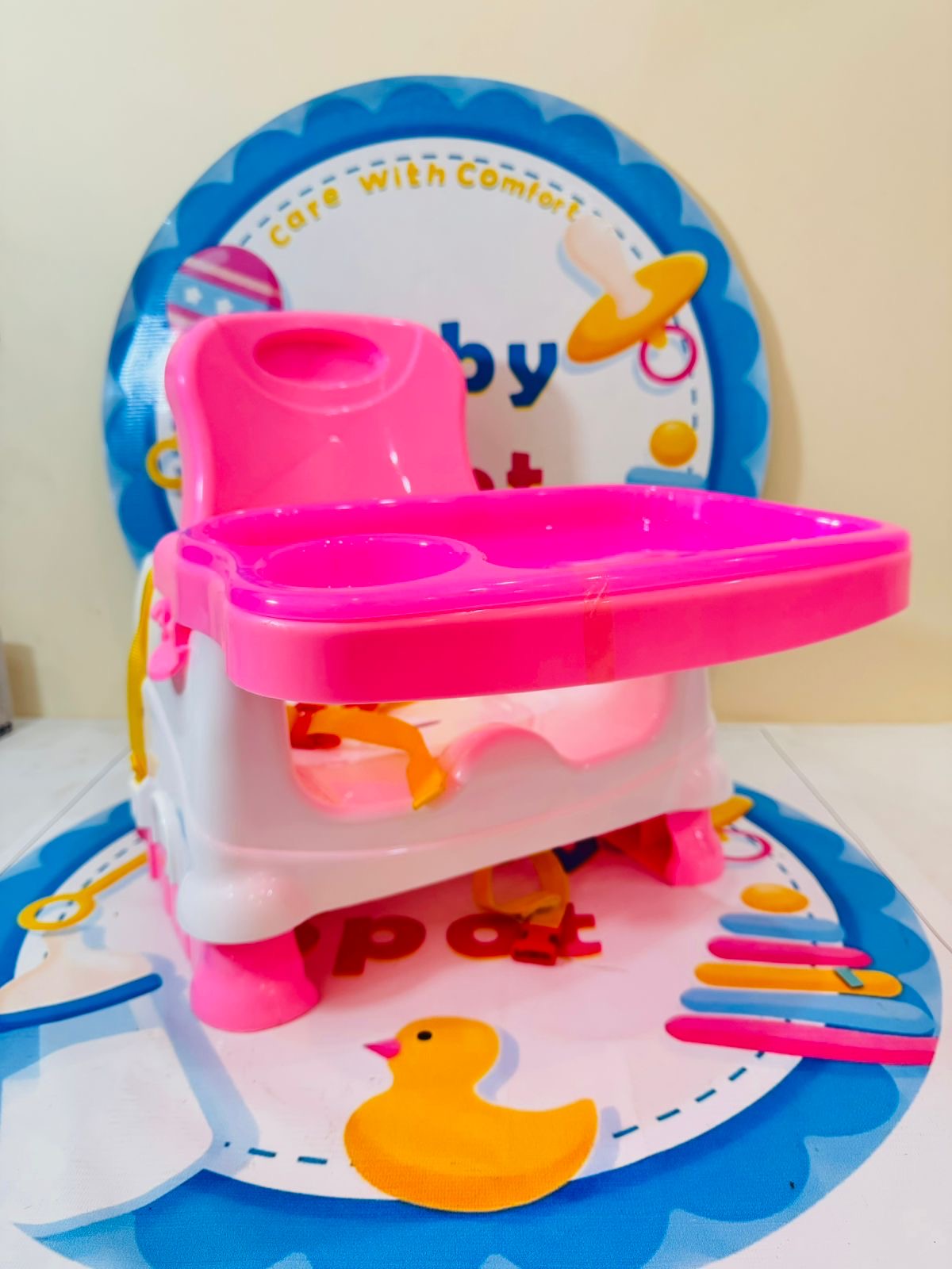 Make mealtimes fun and hassle-free with our Baby Booster Chair, designed for comfort, safety, and convenience. Whether at home or on the go, this portable booster seat ensures your little one sits securely while enjoying their meals.