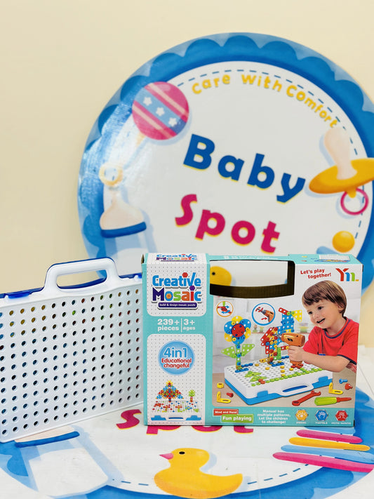 Let your little one’s imagination soar with this Toddler Tool Kit (for ages 3+), the perfect toy to spark creativity and learning! 🛠️ As kids play with the 🔩 nuts, ⚙️ bolts, and 🛠️ tools, they’ll not only have fun building and assembling, but also develop important fine motor skills 🖐️ and hand-eye coordination 👀. The set even includes a 🔋 battery-operated toy drill, which is sure to be a hit with your little builder, helping them practice control and grip strength 💪, all while improving their proble