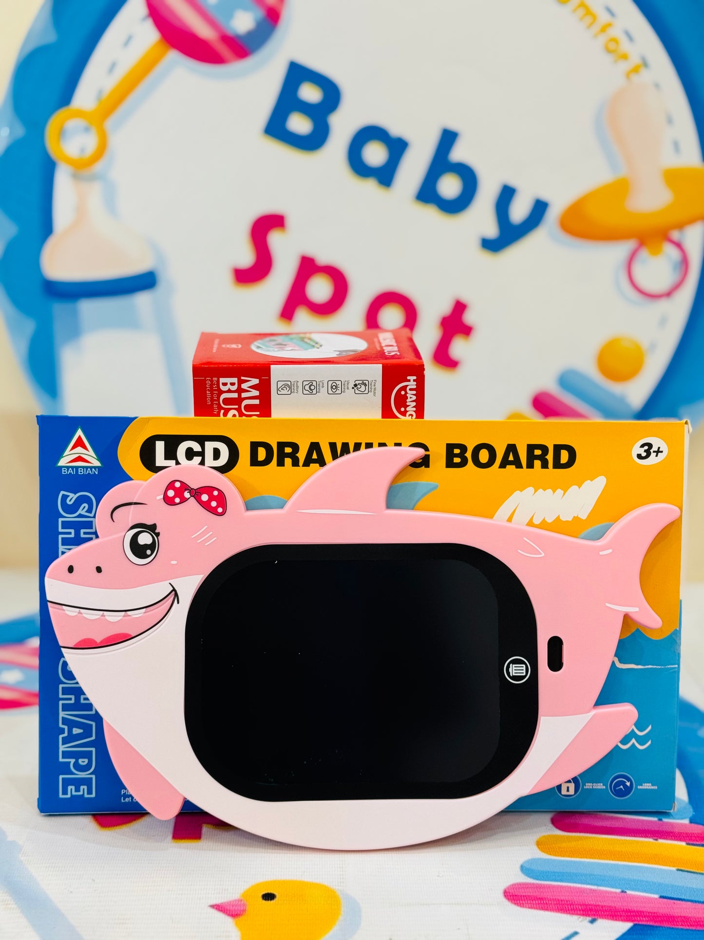 Let creativity flow with the 10-Inch LCD Writing Tablet, a lightweight and eco-friendly way for kids to draw, write, and doodle without the mess! With a colorful screen, easy pen holder, and one-key lock, it's perfect for learning, sketching, and playing anytime, anywhere.