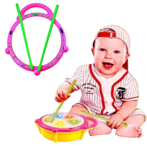 Let your little rockstar explore music, rhythm, and coordination with the Musical Flash Drum! This interactive drum is designed to captivate young minds with flashing lights, engaging sounds, and exciting beats. With three game modes, nine delightful songs, and nine unique drum sounds, it offers endless entertainment while boosting sensory development and motor skills.