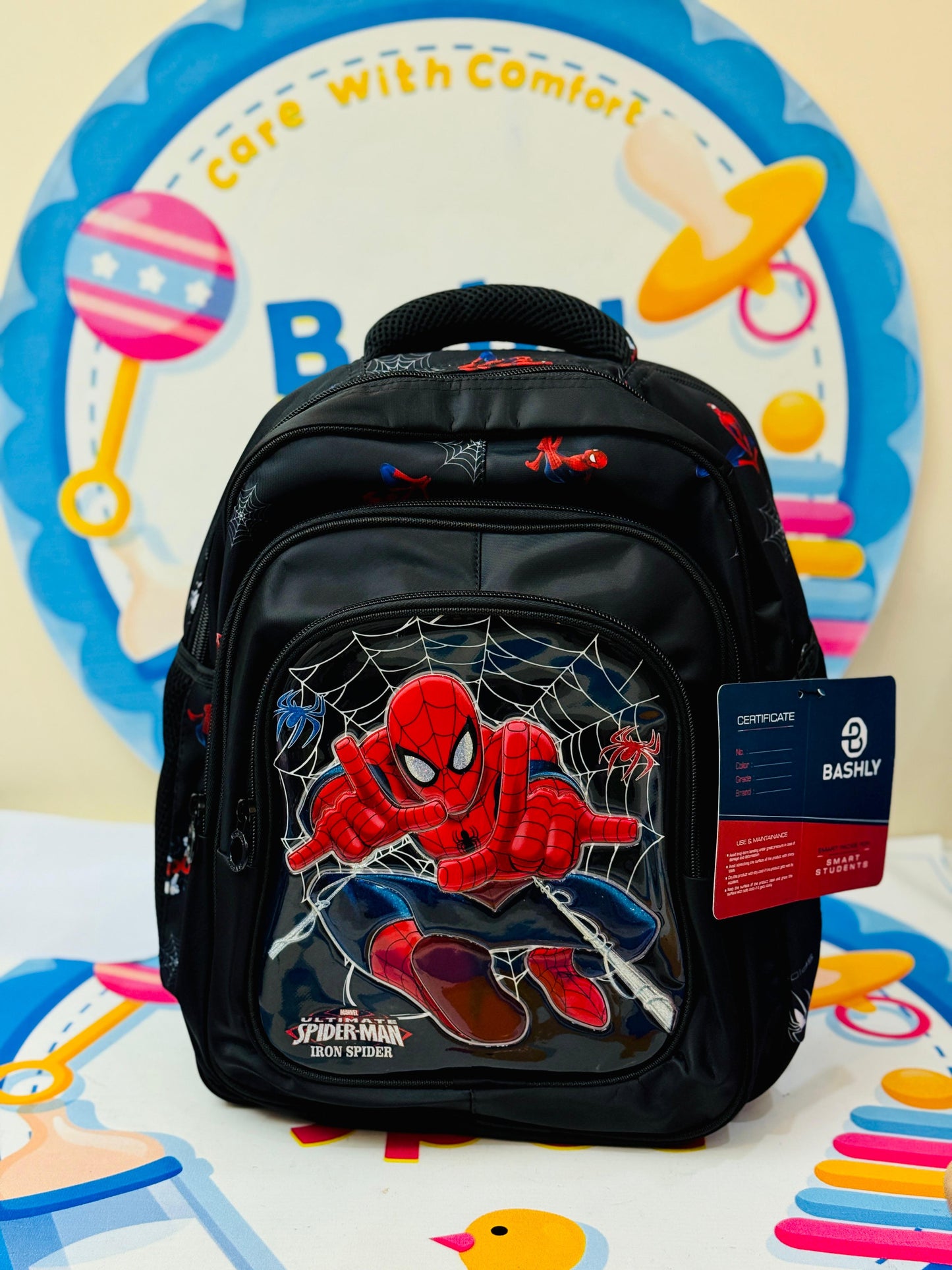 15 to 16 inches 3d Spiderman bag set- prep UpTo 2 class