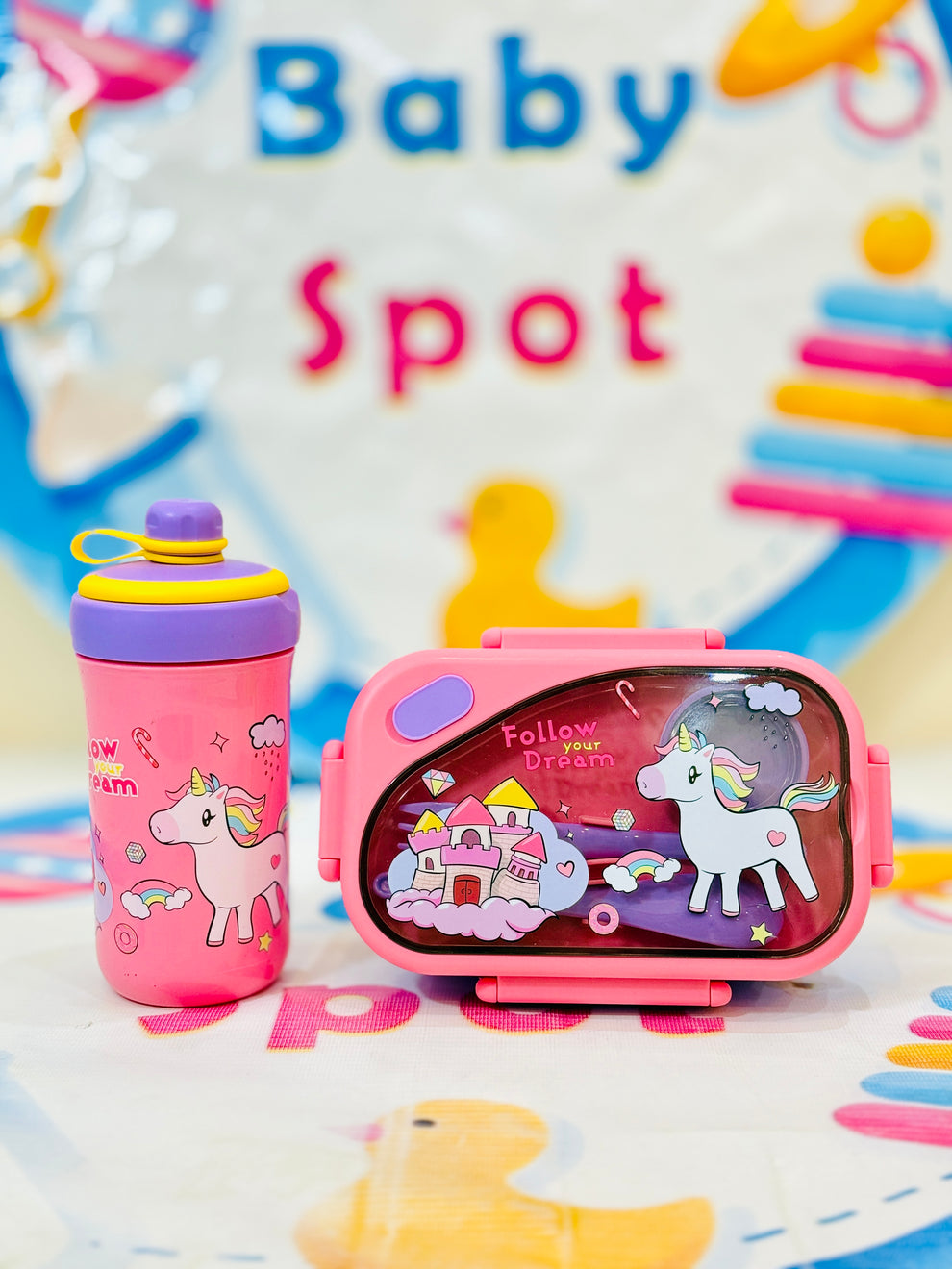 12 to 13 inches 3d unicorn set  playgroup/ nursery