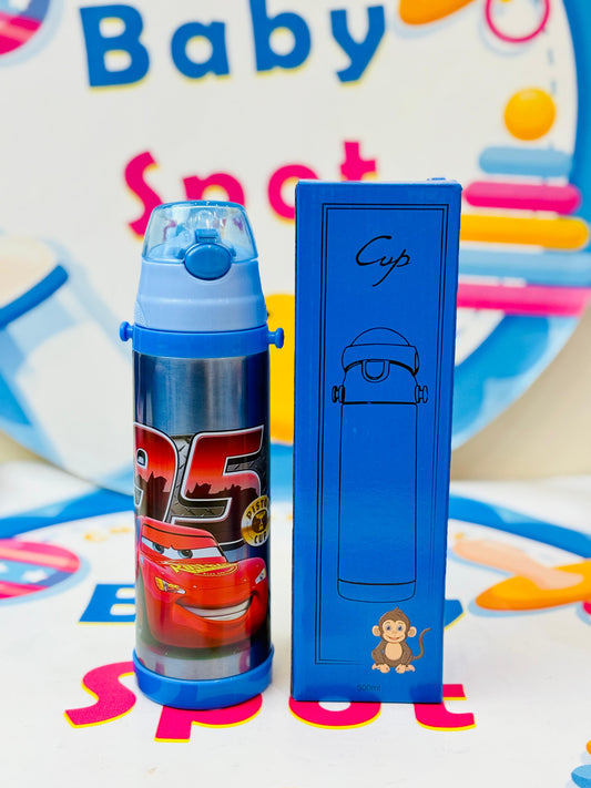 Cars themed hot and cool steel sipper-500ml