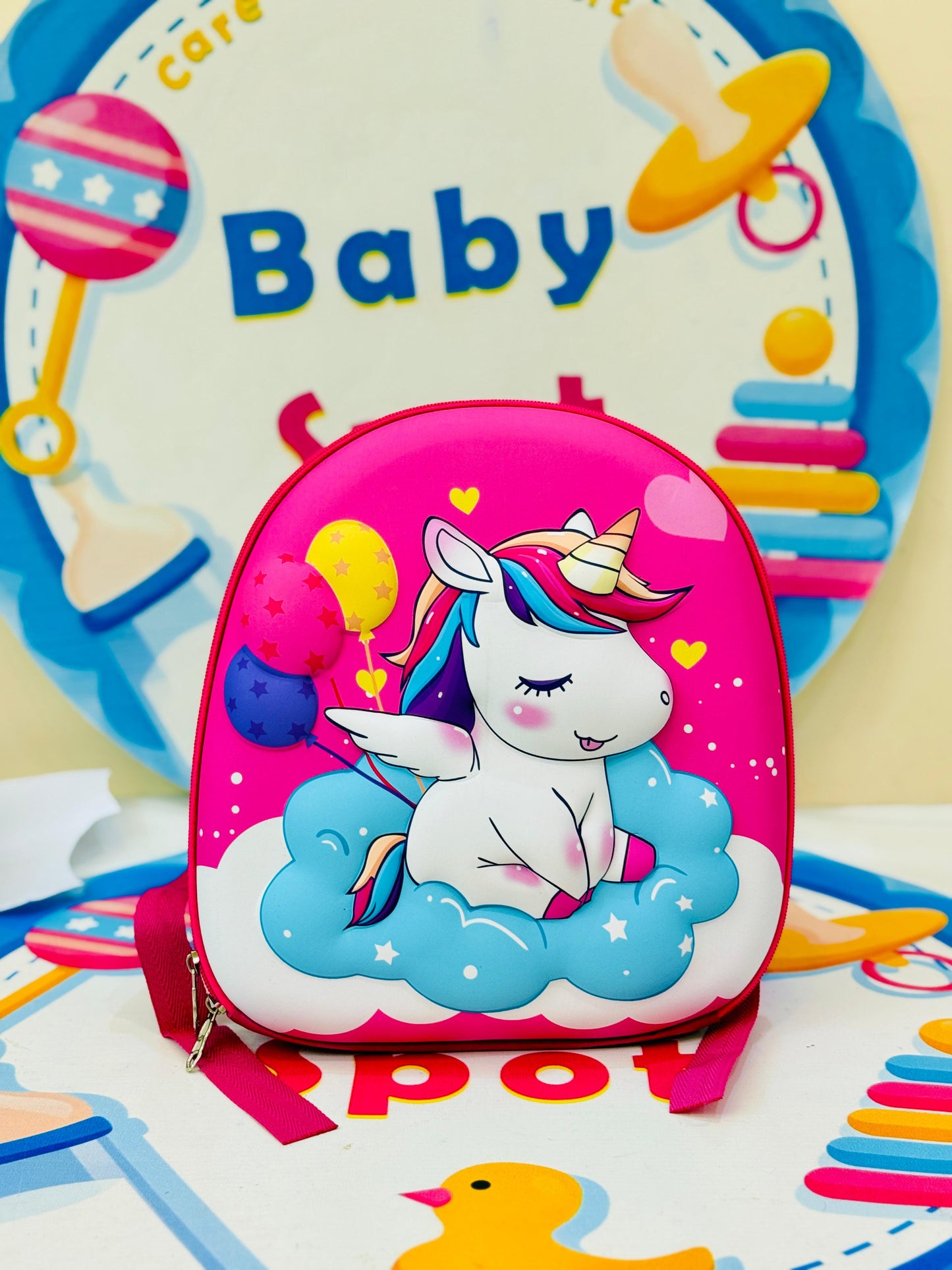 3d unicorn bags - 12 inches- picnic bag/ pre nursery