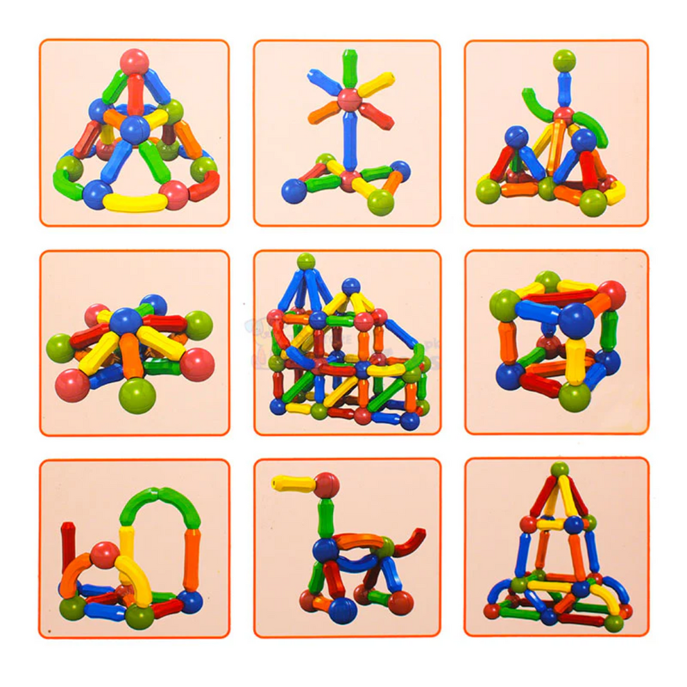 Magnetic Building Blocks 64 PCs β Build, Learn & Create! π§²ποΈ