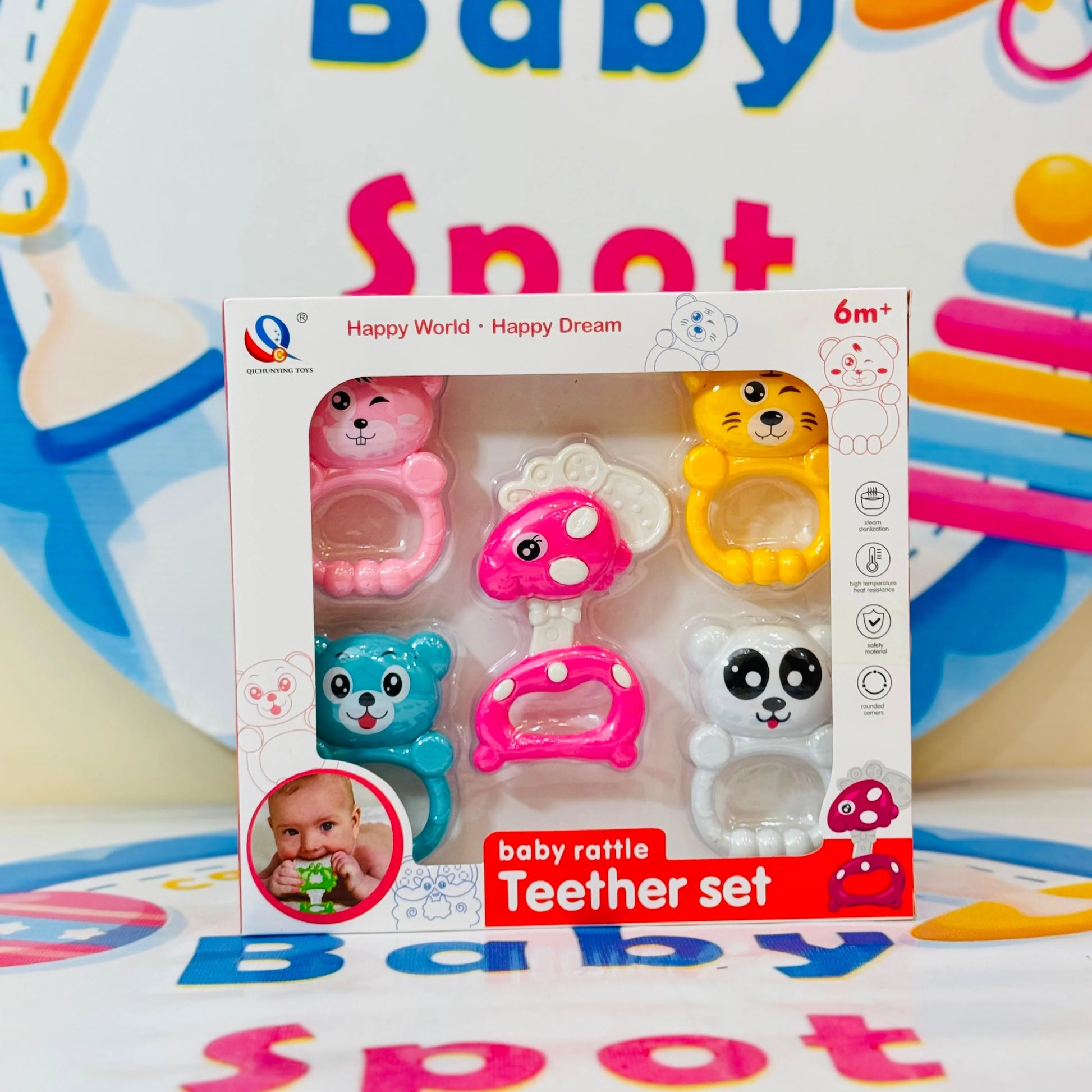 Delight your little one with our Branded Premium Baby Rattle Collection β a high-quality, imported set designed for sensory development and endless fun!