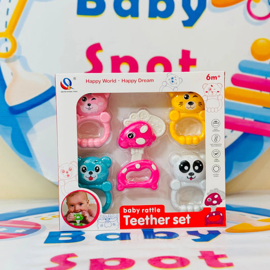 Delight your little one with our Branded Premium Baby Rattle Collection โ a high-quality, imported set designed for sensory development and endless fun!