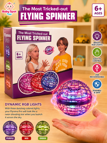 360° Rotating Flying Ball Toy – Mini Hand-Controlled BALL for kids