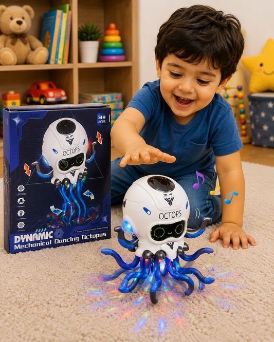 Watch the Octopus Dance, Spin &amp; Light Up! 🌈