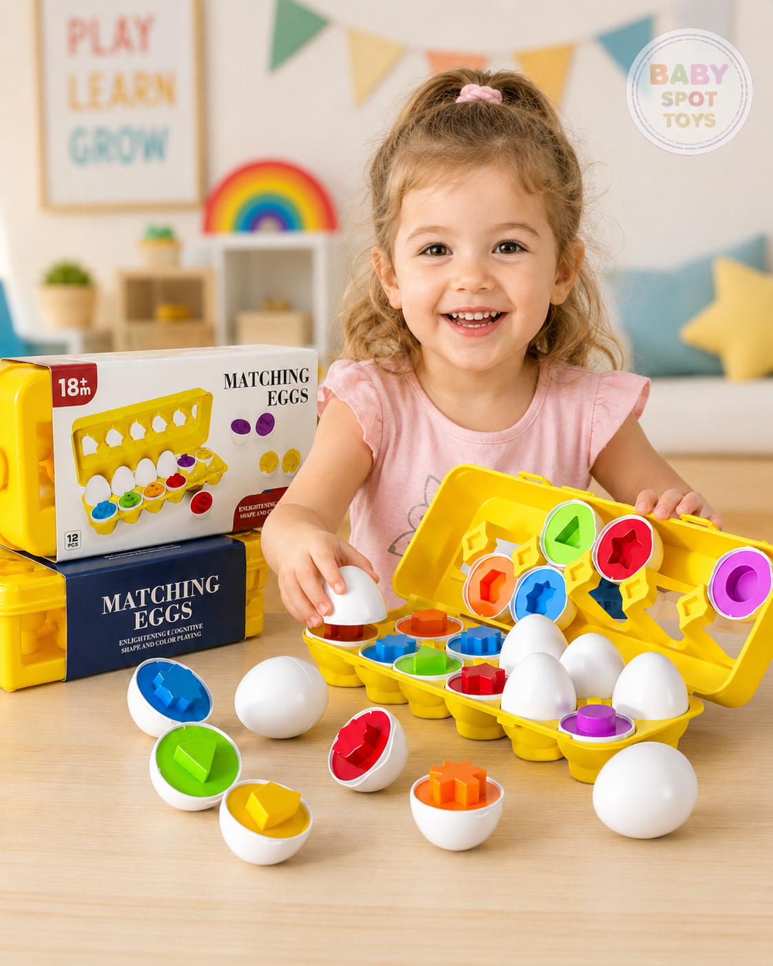 🥚 Matching Egg Game Toy – Fun Learning Begins with a Click! 🎨👶