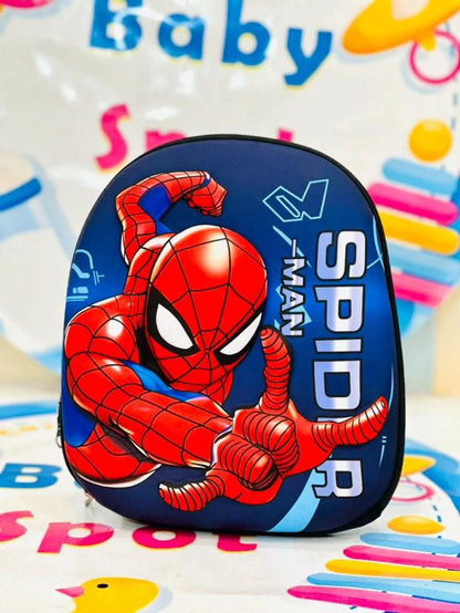 3D Spider-Man character backpack for kids