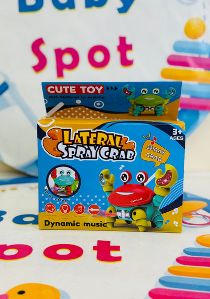 Crawling crab toy with music and lights
