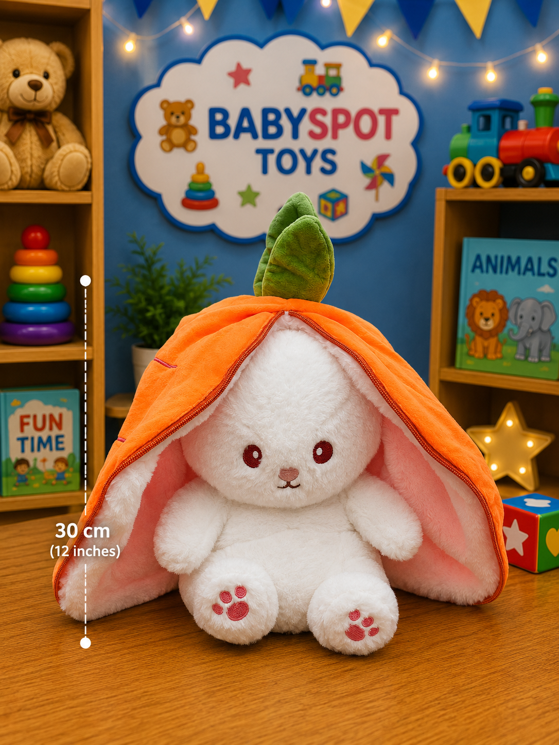 Carrot Bunny Plush Toy