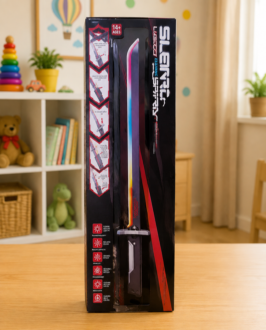 LED Light Up Electronic Toy Sword – Flashing Sound & Light Effects