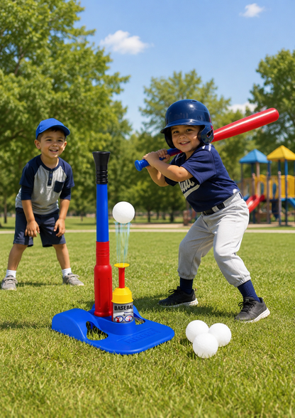 Children's baseball bat and ball set