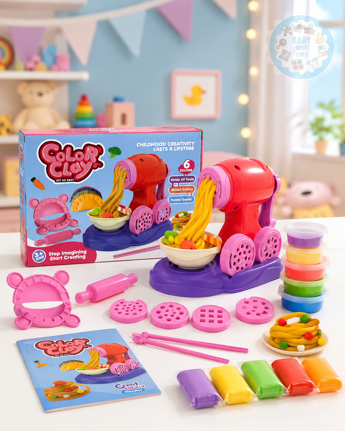 Creative kitchen noodle making set for kids