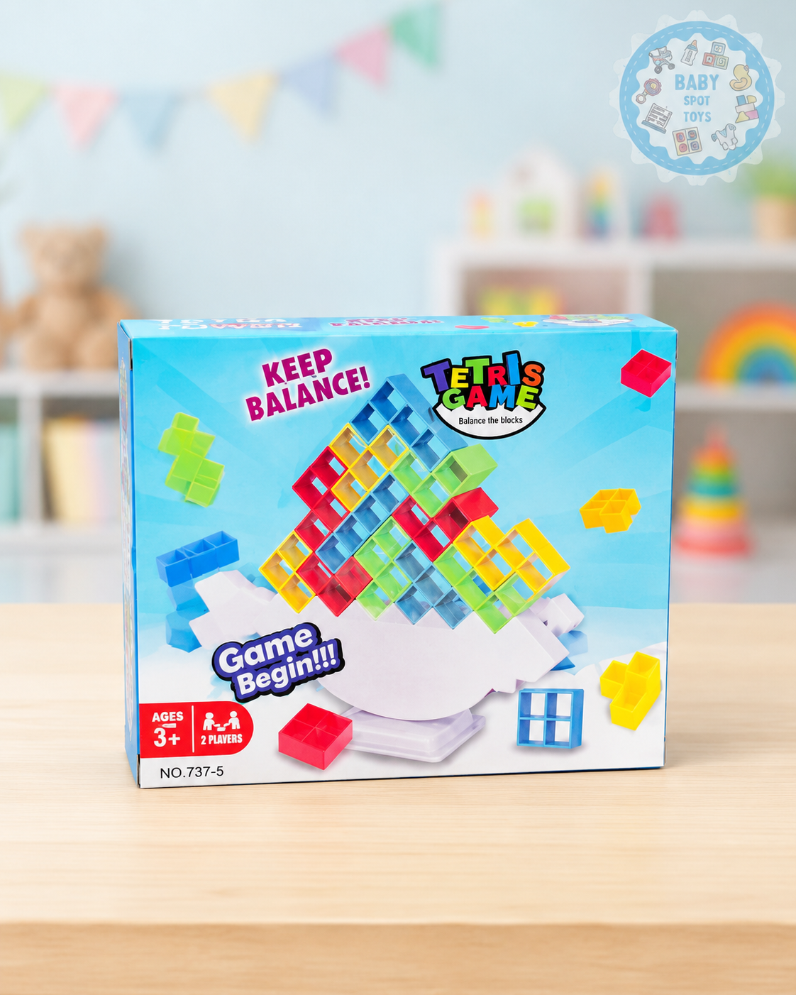 Tetra Tower Balance Game – 64 Pieces
