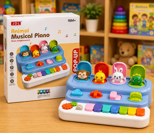 Animal Musical Piano Pop-Up Toy