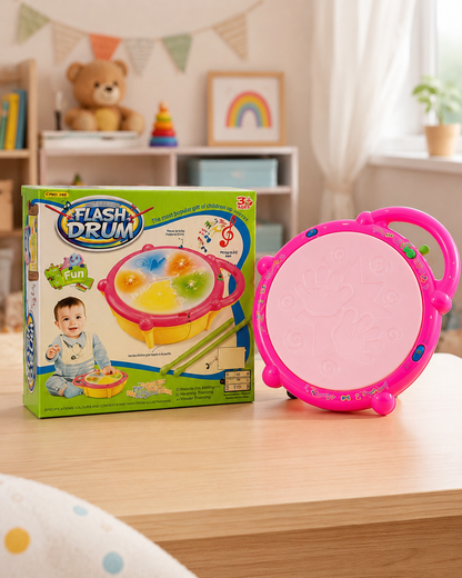 Musical flash drum toy for kids