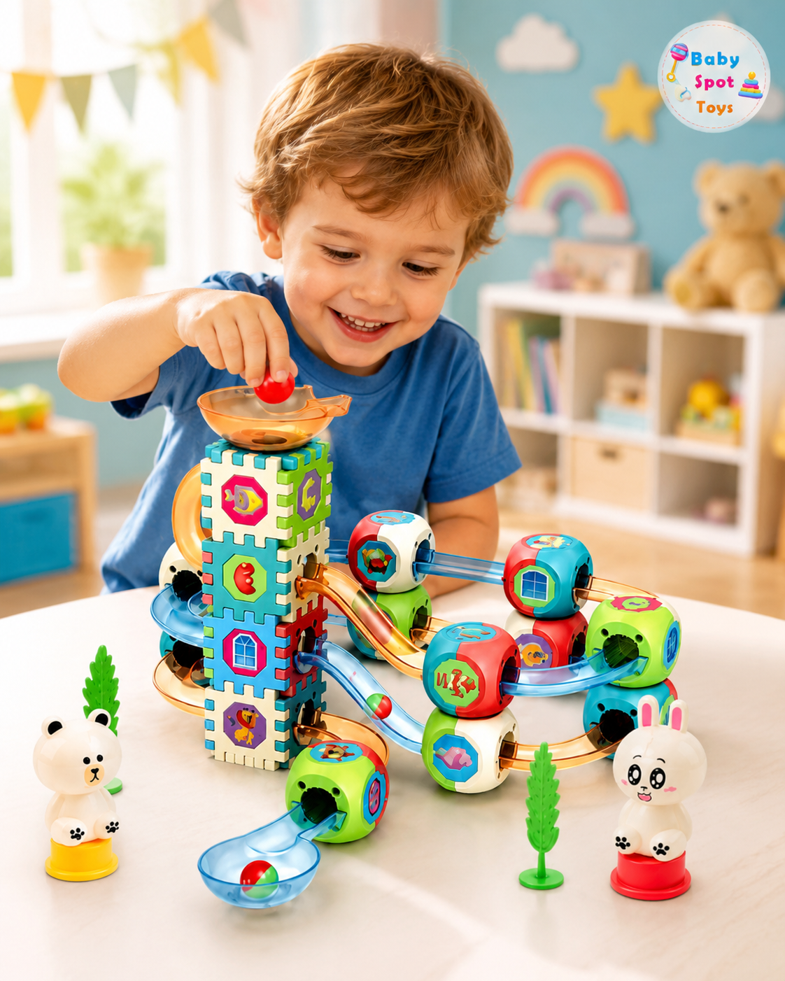 DIY BALL TRACK BUILDING BLOCKS