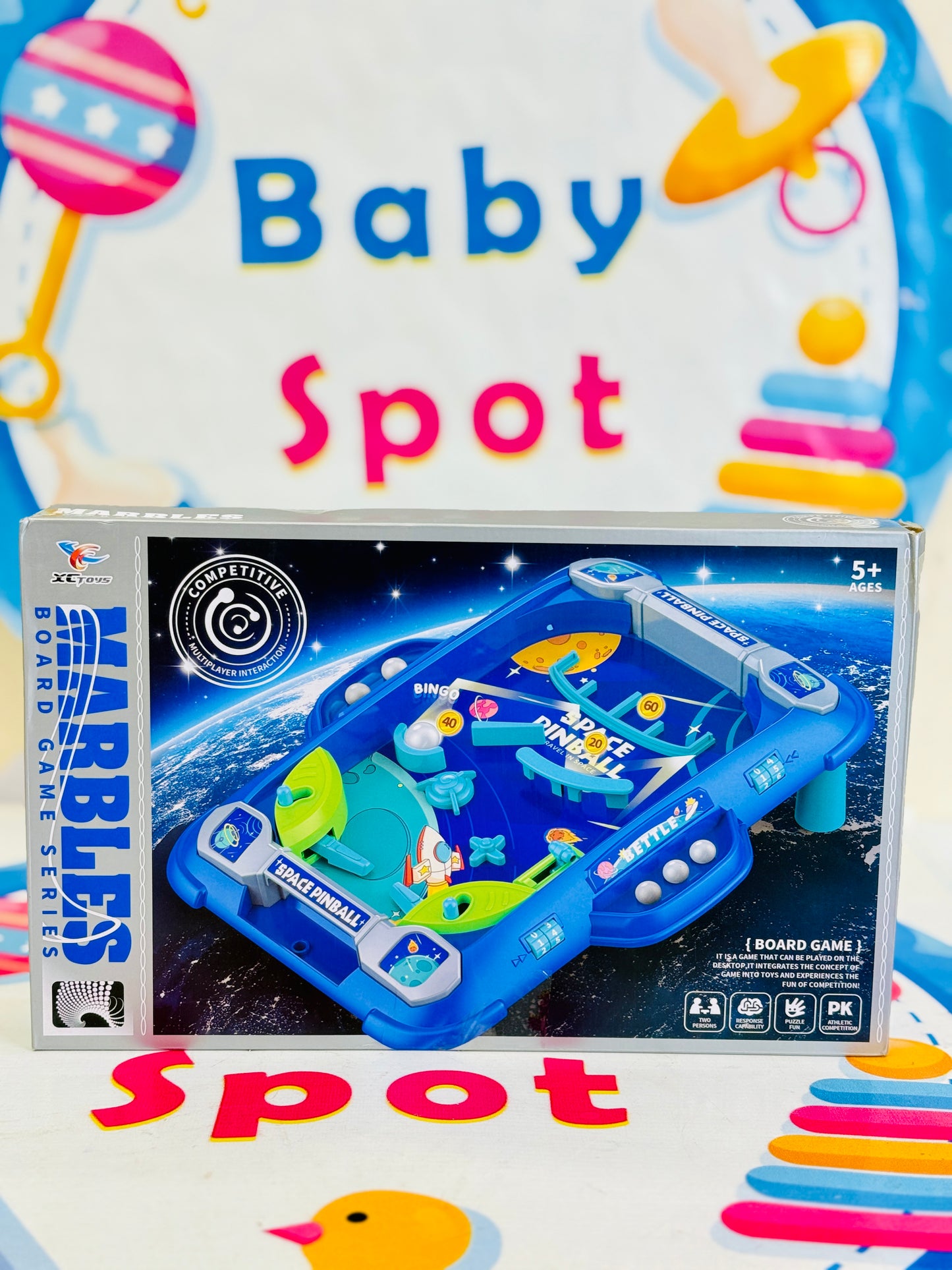 2-Player Pinball Battle Game – Fun for Kids Ages 3+