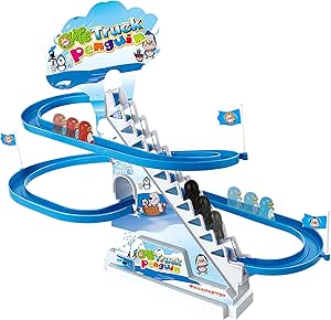 🐧 Penguin Track Set – Sliding Fun with Music & Lights! 🎶✨