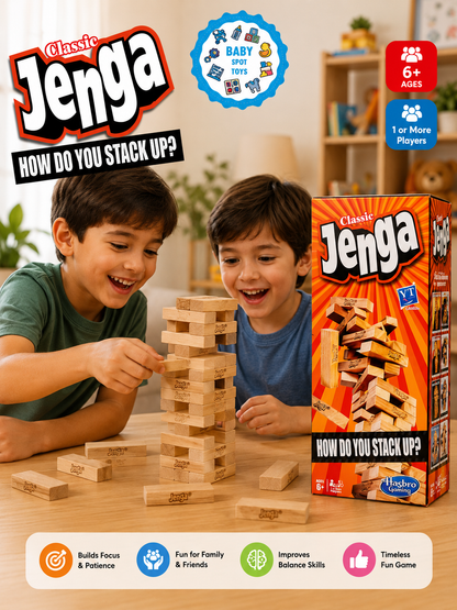 Jenga wooden stacking game for kids