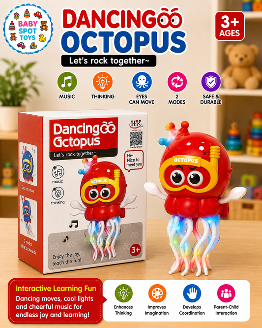 Dancing octopus musical toy for kids