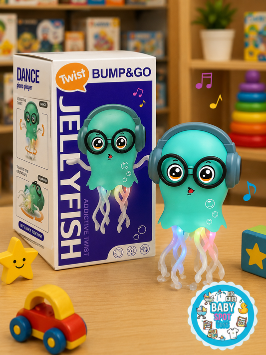 Jellyfish Twist Bump &amp; Go Musical Toy