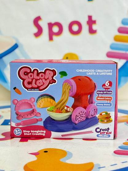 Kitchen noodle maker toy set for children