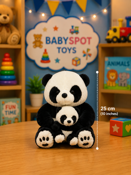 Panda Plush Toy with Baby Panda – 25cm