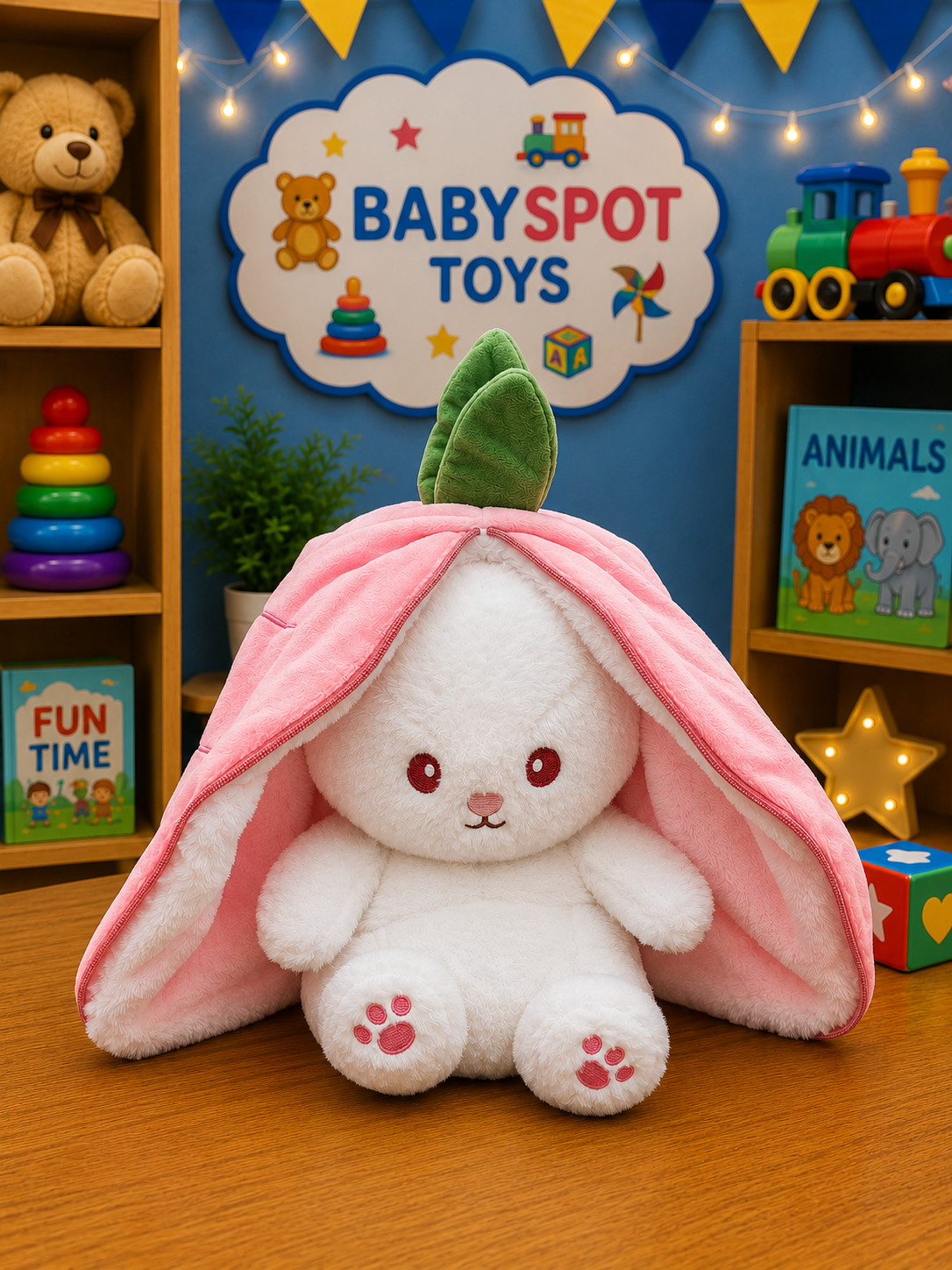 Carrot Bunny Plush Toy