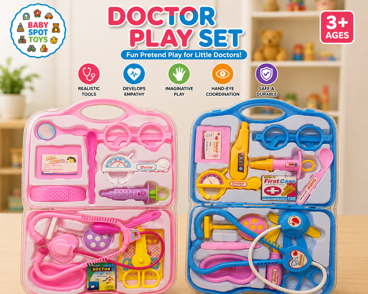 Kids doctor set briefcase pretend play toy
