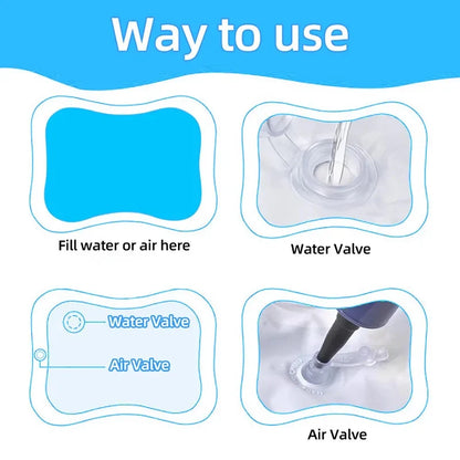 Infant sensory water play mat for tummy time