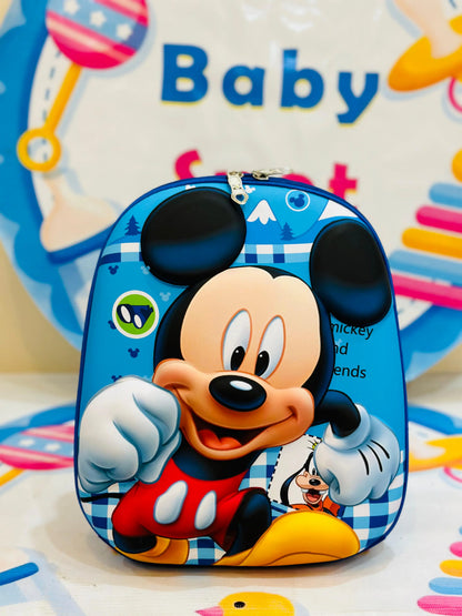 3D Mickey Mouse character backpack for kids