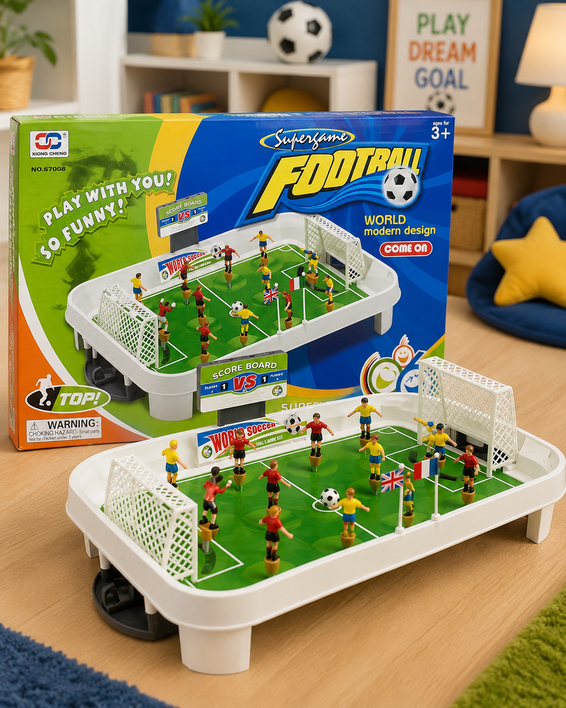 Football pinball game for kids